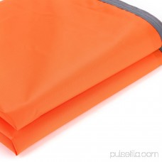 WEANAS 2-3-4 Person Outdoor Thickened Oxford Fabric Camping Shelter Tent Tarp Canopy Cover Tent Groundsheet Camping Blanket Mat (Orange (3-4 Person))